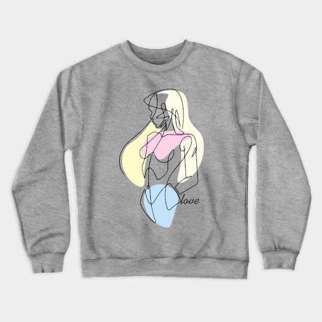 Love Crewneck Sweatshirt by Night9